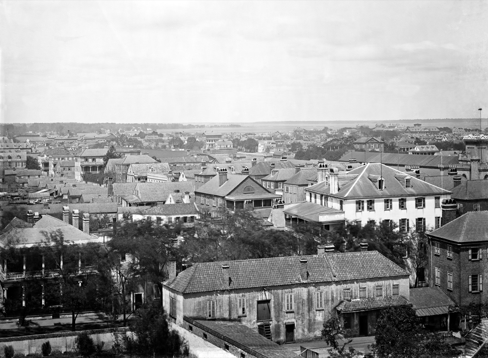 Looking Toward the Cooper River, original black and white