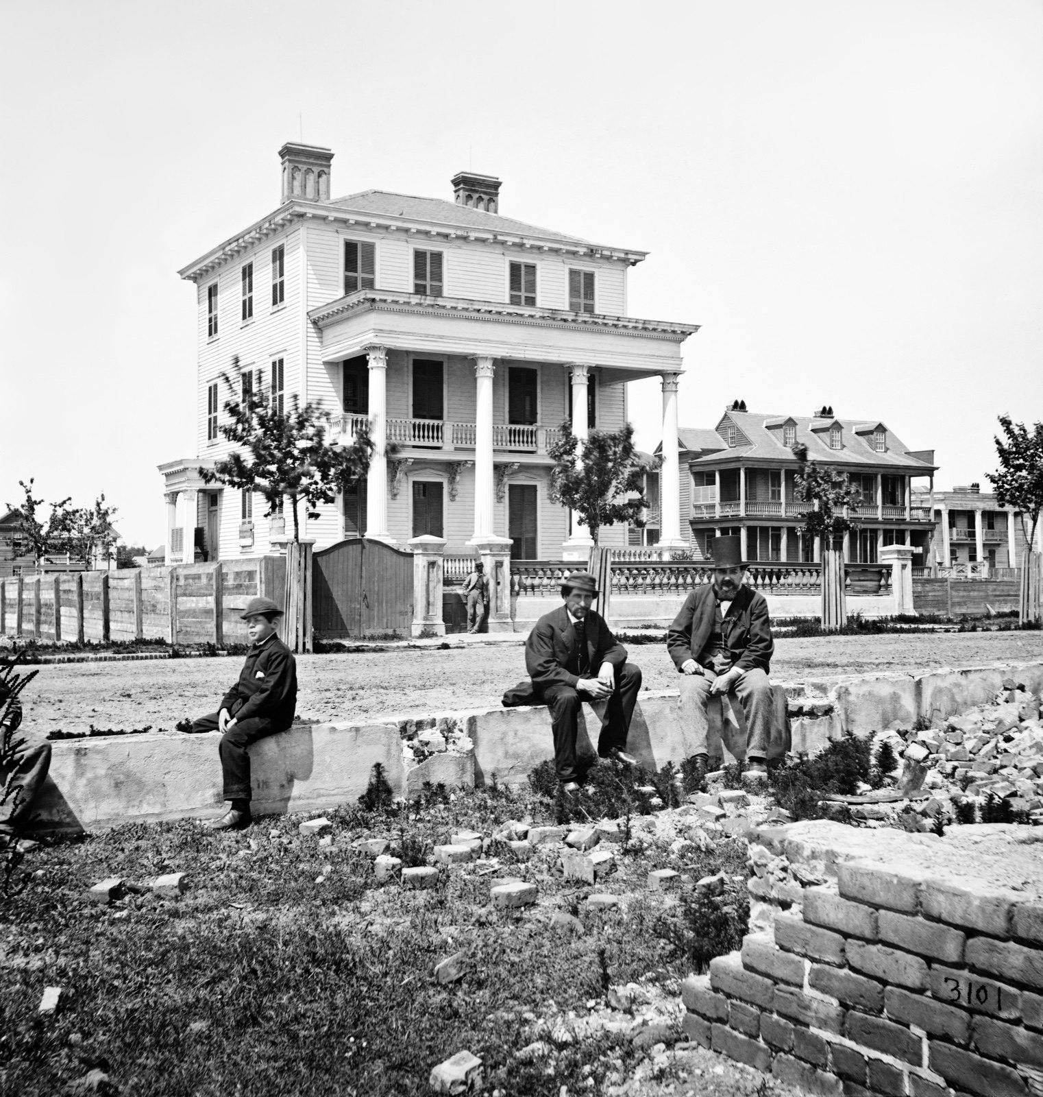 Where Northern Officers Stayed, original black and white